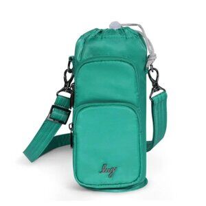 NWT Lug Insulated Crossbody Water Bottle Bag Huggie SE Kelly Green